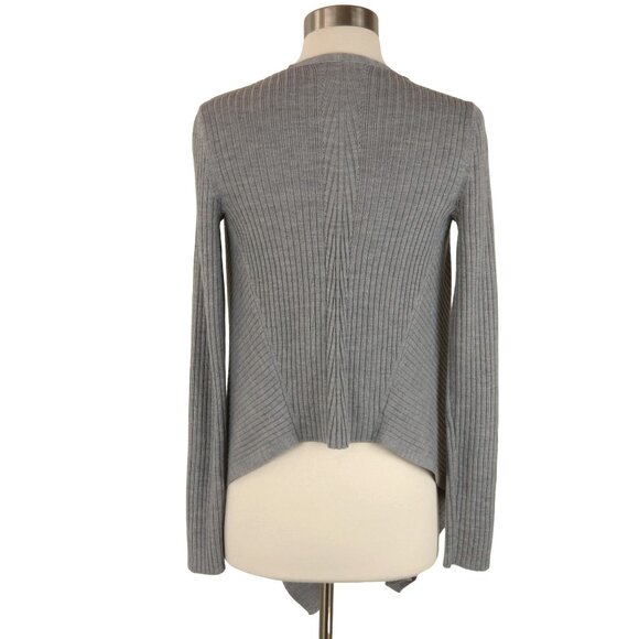 ATHLETA Women's Gray Merino Wool Blend Solstice Wrap Open Front Cardigan XXS - Picture 7 of 11